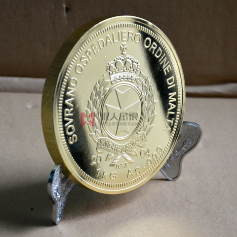 香港企業(yè)定制金幣金章金盤擺件