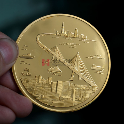 浙江寧波庫柏耐吉公司成立純金紀(jì)念幣定制