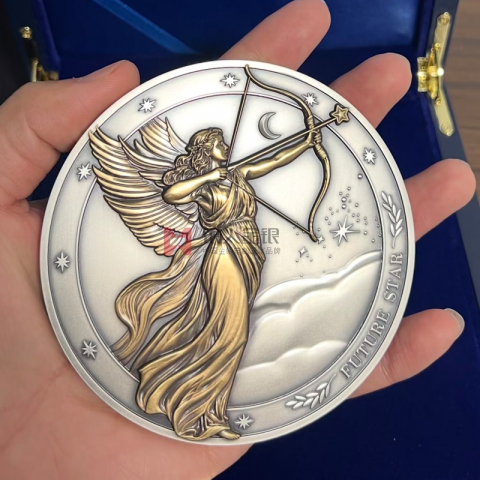 深圳華為2026年會(huì)明日之星純銀銀牌紀(jì)念盤定制