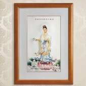 南海觀(guān)音菩薩純銀銀畫(huà)定做批發(fā)零售個(gè)性定制純銀銀畫(huà)