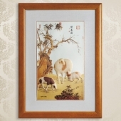 三羊開(kāi)泰999純銀銀畫(huà)訂制銷(xiāo)售批發(fā)零售制作銀畫(huà)