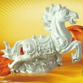 金錢馬純銀禮品加工定制、設(shè)計(jì)制作純銀工藝品