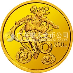 中國(guó)石窟藝術(shù)（敦煌）金銀紀(jì)念幣1/2盎司金質(zhì)紀(jì)念幣