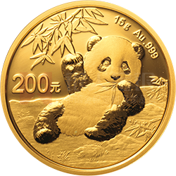 2020版熊貓金銀紀念幣15克圓形金質(zhì)紀念幣