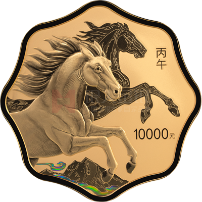 2026中國丙午（馬）年1公斤梅花形金質(zhì)紀念幣